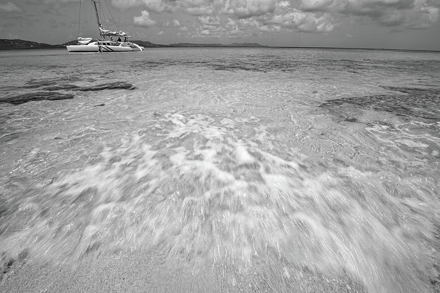 Black And White Beach  Photograph by Greg Wyatt