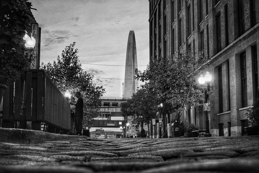 Black and White Bricks to the  Arch Photograph by Buck Buchanan