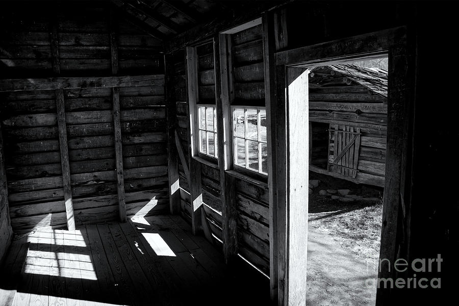 Black and White Cabin Interior Photograph by Phil Perkins