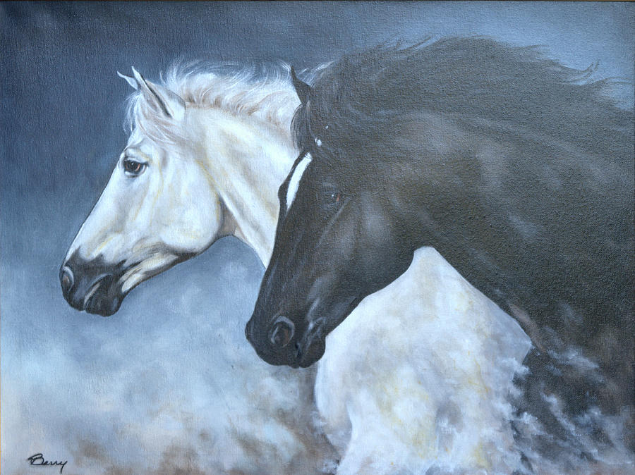 Black and White Painting by Charles Berry