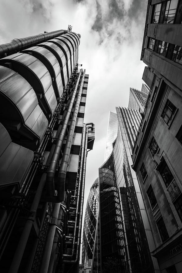 Black and White City Architecture Building Art Photograph by Ademola ...