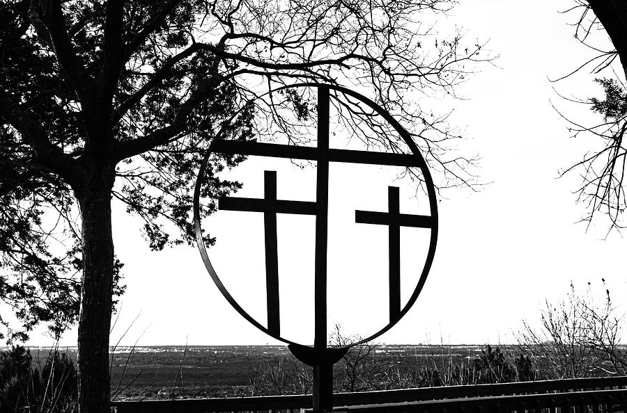 Black and white Crosses Photograph by David Ilzhoefer