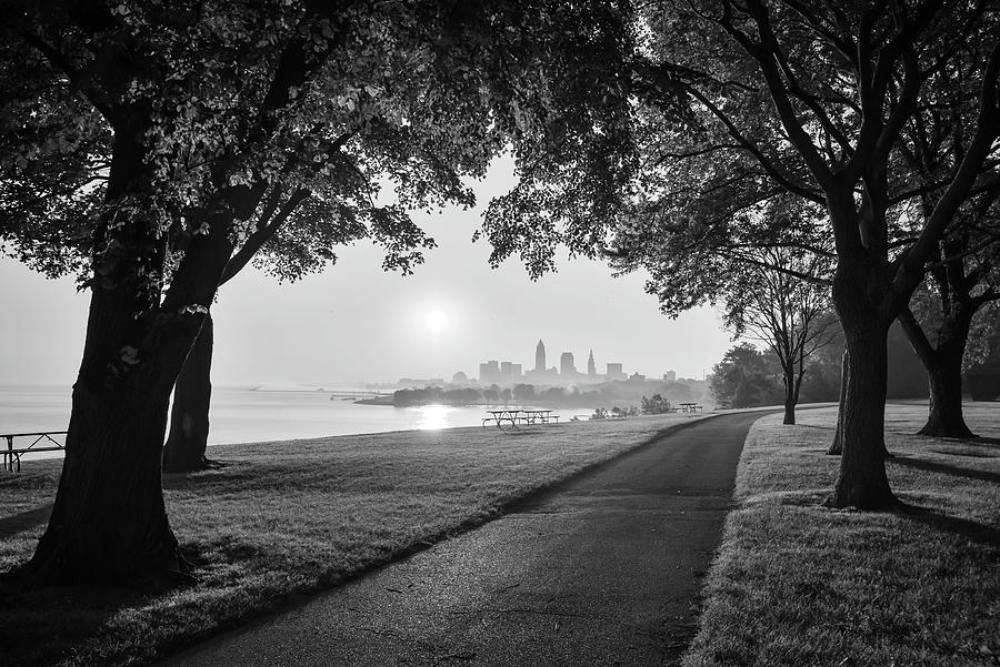 Black and White Edgewater Sunrise Photograph by Clint Buhler