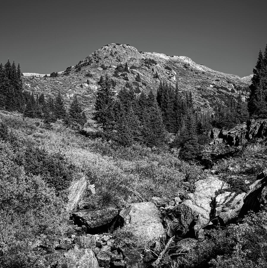 Black And White Independece Pass Colorado Photograph by Dan Sproul Black And White Independece Pass Colorado Photograph by Dan Sproul