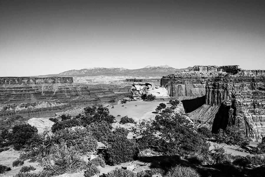 Black and white near Moab Photograph by Jeff Swan