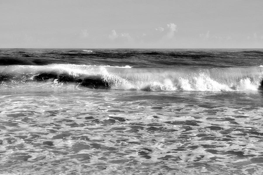 Black and white Ocean Photo 177 Photograph by Lucie Dumas