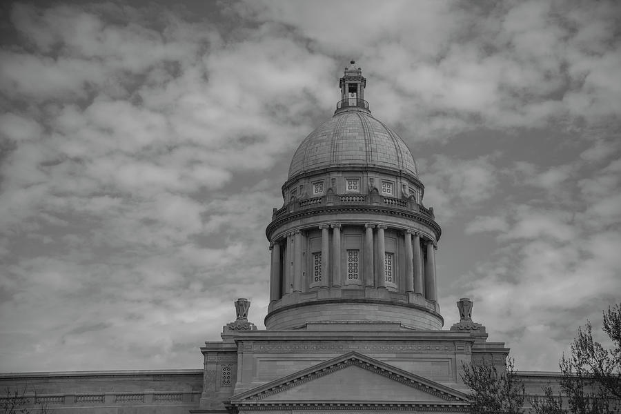 Black and white photograph of Kentucky State Capitol Photograph by FineArtRoyal Joshua Mimbs