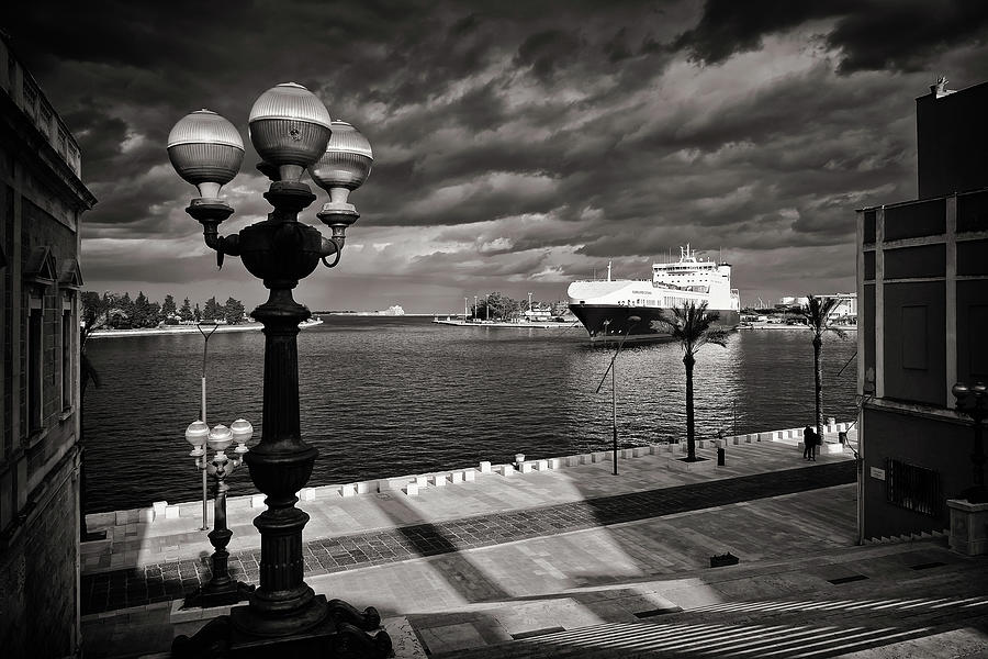 Black and White Photography - Brindisi - Scalinata Virgilio Photograph by Alexander Voss