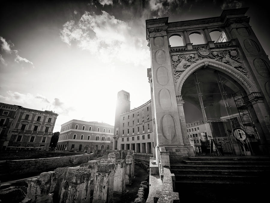Black and White Photography - Lecce - Palazzo del Seggio Photograph by Alexander Voss