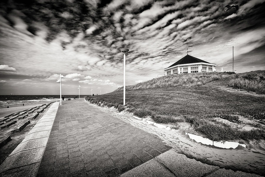 Black and White Photography - Norderney - Marienhoehe Photograph by Alexander Voss