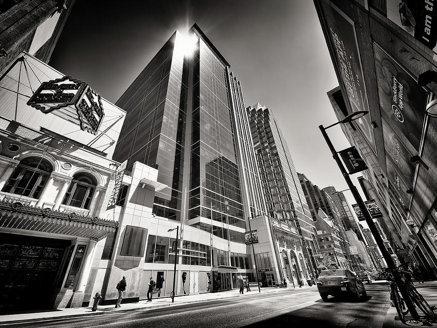 Black and White Photography - Toronto - Yonge Street Photograph by Alexander Voss