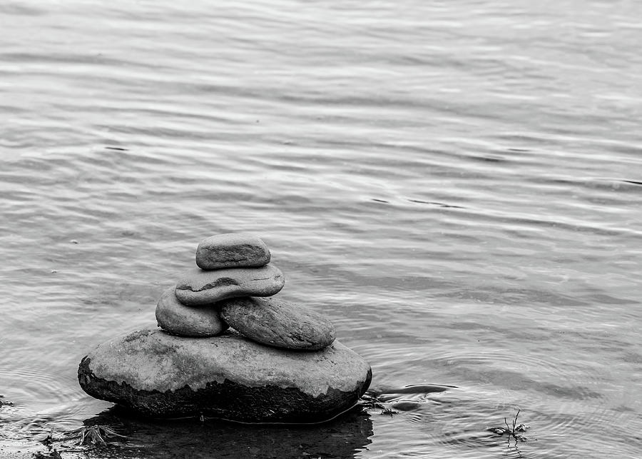 Black and White Photography - Zen Photograph by Amelia Pearn