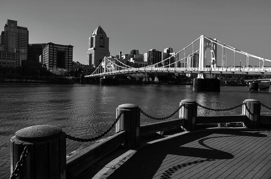 Black And White Pittsburgh View Photograph by Dan Sproul