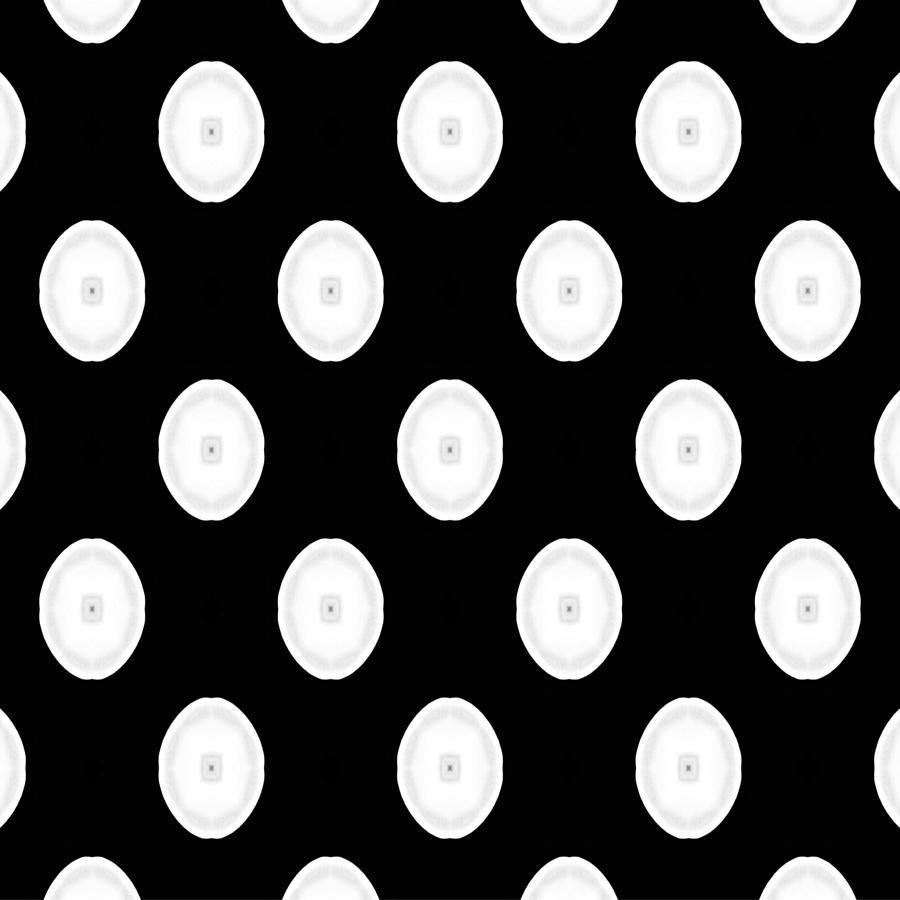 Black and White Polkadots Digital Art by Bonnie Bruno
