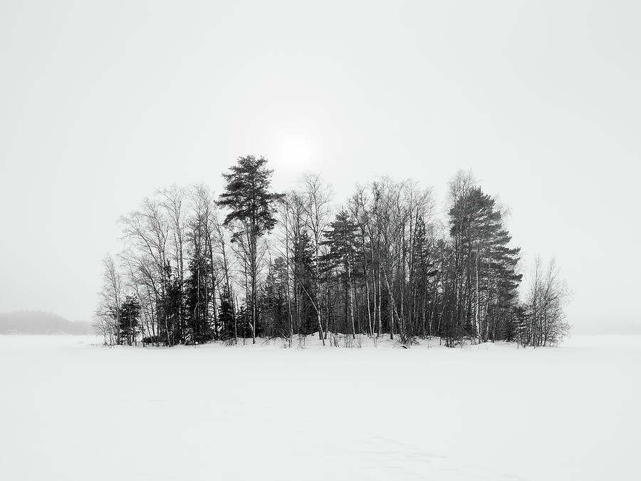 Black and white season 3. Protected island Photograph by Jouko Lehto