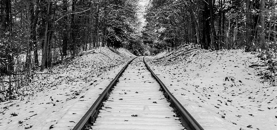 black and white tracks