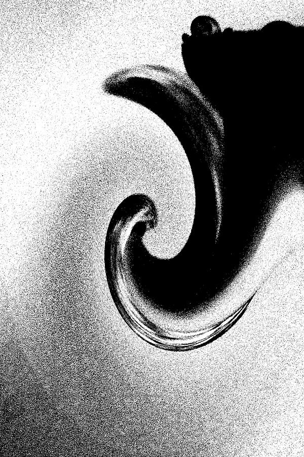 Abstract Photograph - Black And White Twirl by Holly Morris Abstract Photograph - Black And White Twirl by Holly Morris