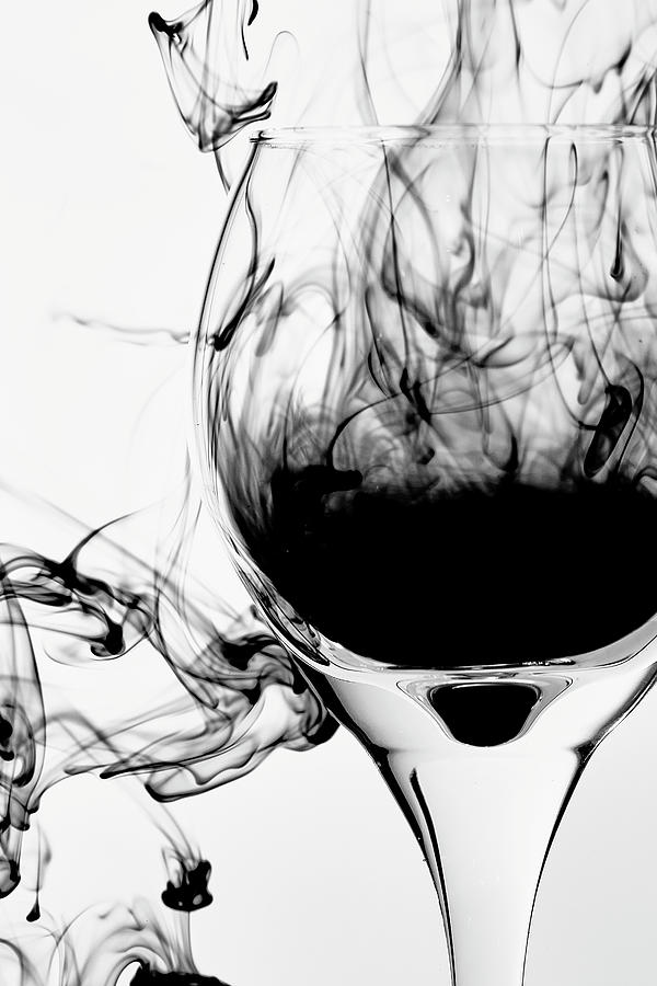 Black and White Wine Photograph by Jon Glaser