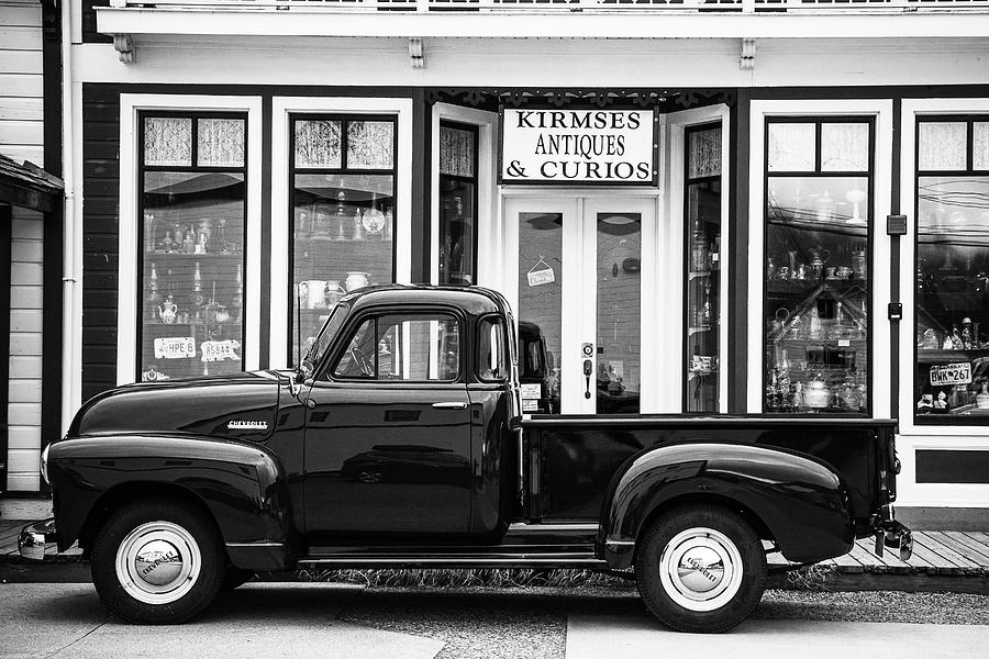 Black Antique Truck Photograph by Steven Bateson