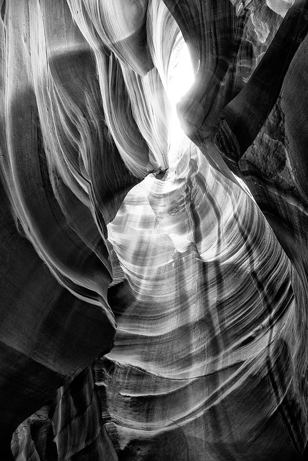 Black Arizona - Antelope Canyon Natural Wonder XI Photograph by Philippe HUGONNARD