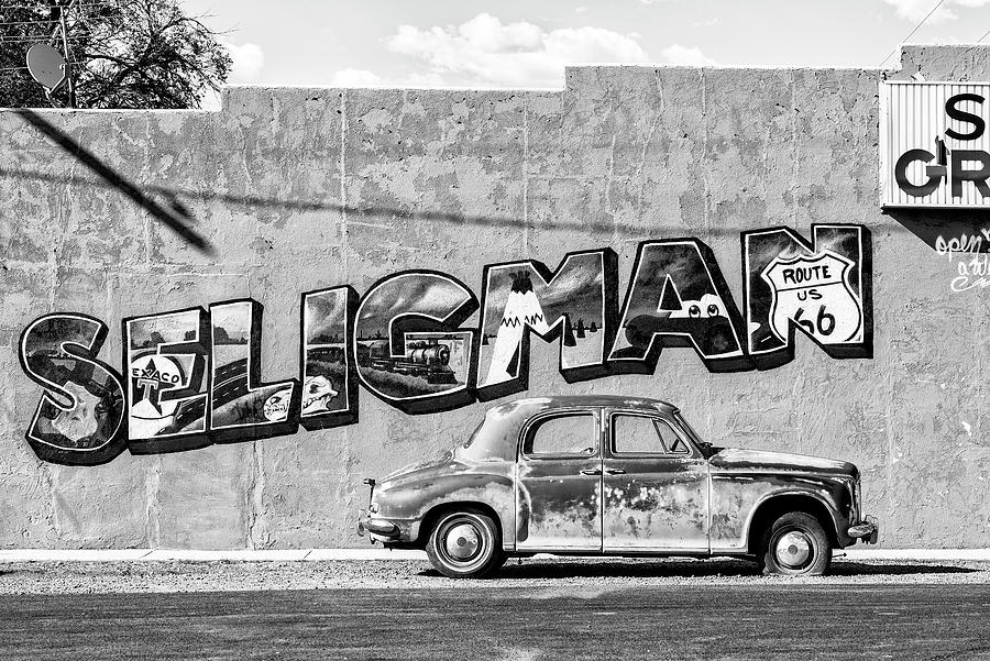 Black Arizona - Seligman Route 66 Photograph by Philippe HUGONNARD