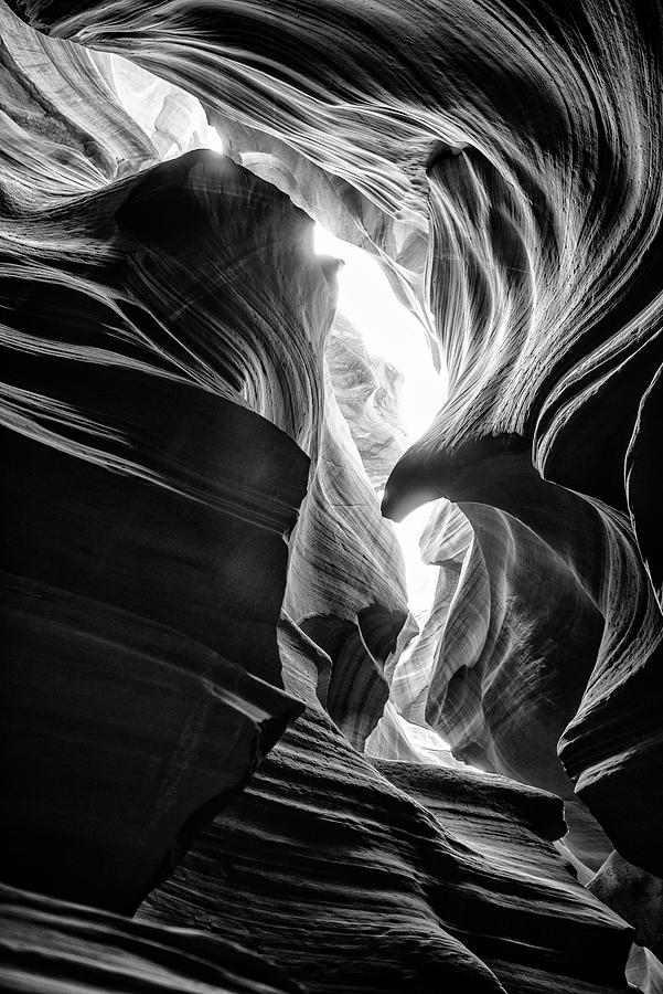Black Arizona Series - Antelope Canyon Natural Wonder II Photograph by Philippe HUGONNARD