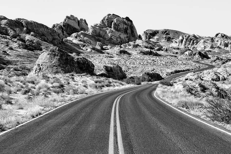 Black Arizona Series - Between the Rocks Photograph by Philippe HUGONNARD