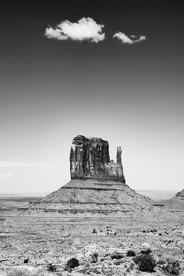 Black Arizona Series - Monument Valley West Mitten Butte Photograph by Philippe HUGONNARD