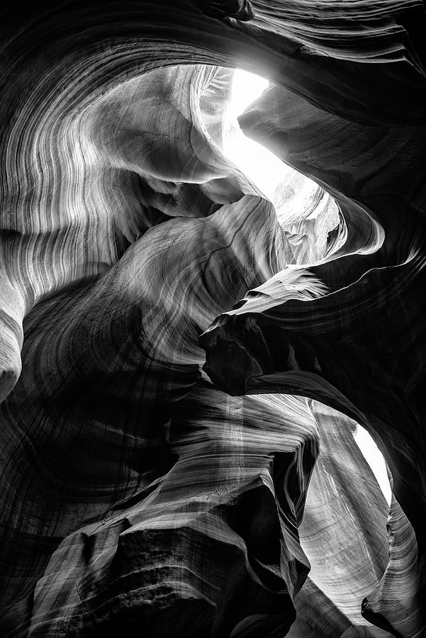 Black Arizona Series - The Antelope Canyon Natural Wonder IV Photograph by Philippe HUGONNARD