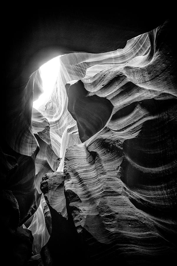 Black Arizona - The Antelope Canyon Natural Wonder X Photograph by Philippe HUGONNARD