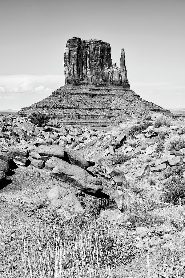 Black Arizona - West Mitten Butte Monument Valley IV Photograph by Philippe HUGONNARD