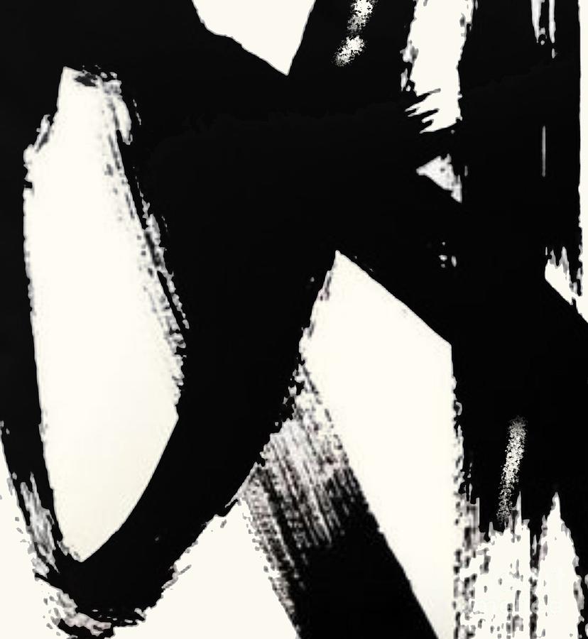 Black brash stroke abstract Painting by Vesna Antic - Fine Art America