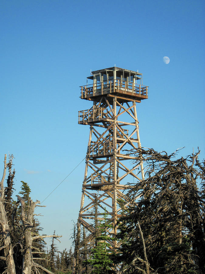 Black Butte Fire Tower Oregon Photograph by Mary Lee Dereske
