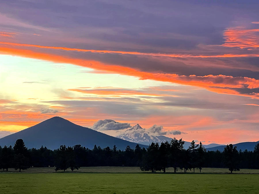 Black Butte Sunset Photograph by Brian Eberly