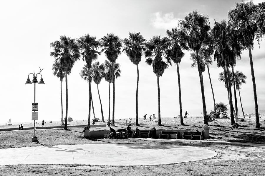 Black California - Famous Venice Beach Photograph by Philippe HUGONNARD