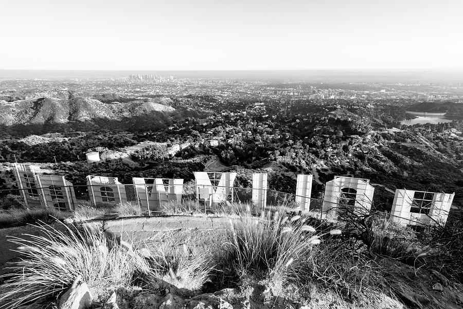 Black California Series - Back Hollywood Sign Photograph by Philippe HUGONNARD