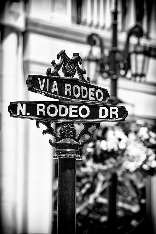 Black California Series - Beverly Hills Rodeo Drive Photograph by Philippe HUGONNARD