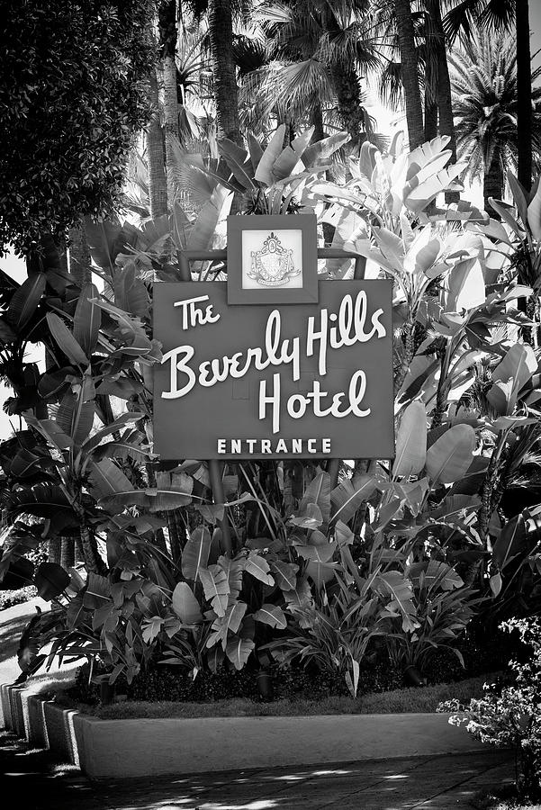 Black California Series - L.A Beverly Hills Hotel Photograph by Philippe HUGONNARD