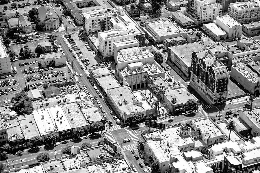 Black California Series - Los Angeles City Layout Photograph by Philippe HUGONNARD