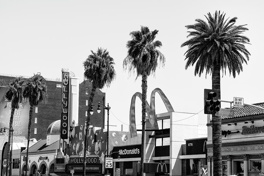 Black California Series - Los Angeles Hollywood Boulevard Photograph by Philippe HUGONNARD