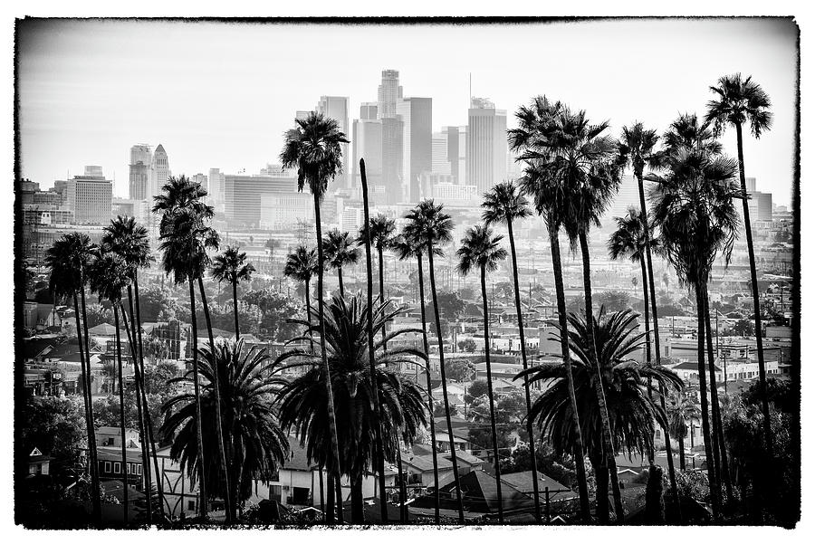 Black California Series - Los Angeles Skyline Photograph by Philippe HUGONNARD