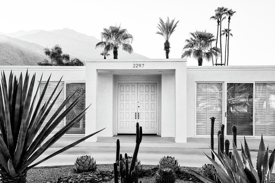 Black California Series - Palm Springs White House Photograph by Philippe HUGONNARD