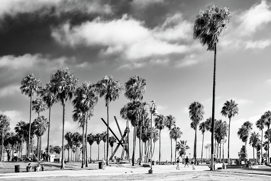 Black California Series - Perfect Day Venice Beach Photograph by Philippe HUGONNARD
