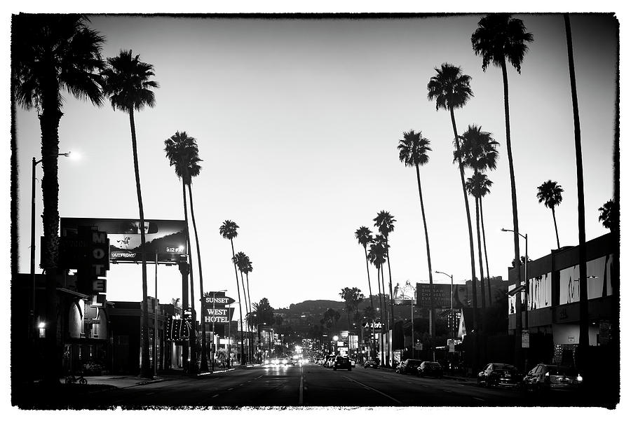 Black California Series - Sunset Boulevard Photograph by Philippe HUGONNARD