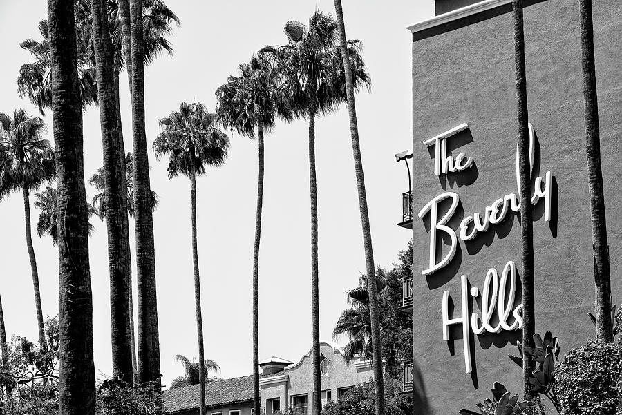 Black California Series - The Beverly Hills Hotel Photograph by Philippe HUGONNARD