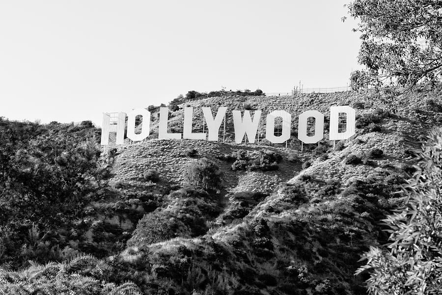 Black California Series - The Hollywood Sign Photograph by Philippe HUGONNARD