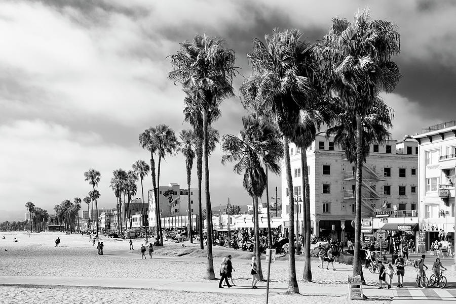 Black California Series - Venice on the Beach Photograph by Philippe HUGONNARD
