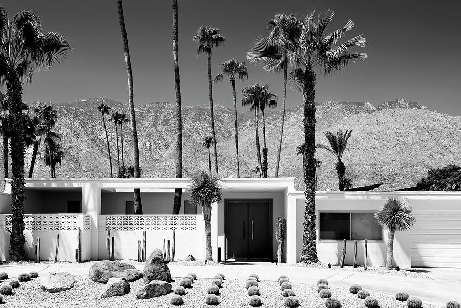 Black California Series - White House Palm Springs Photograph by Philippe HUGONNARD
