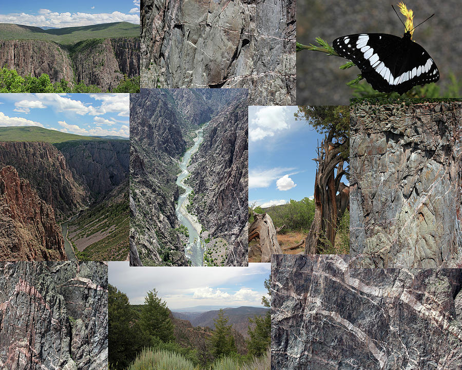 Black Canyon of the Gunnison Collage Photograph by Mary Bedy