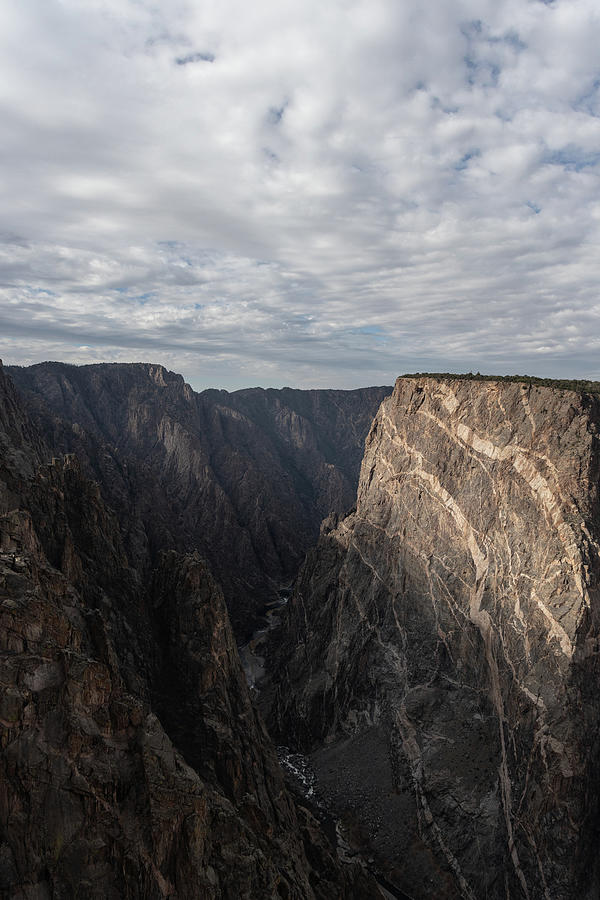 Black Canyon the Gunnison National Park and sky Photograph by John McGraw
